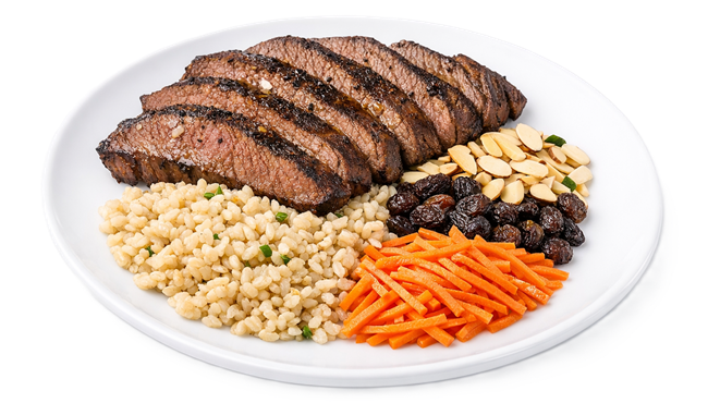 Beef Flank Steak w Rice