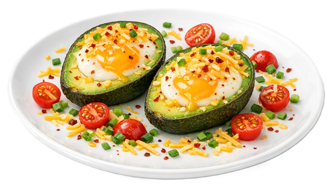 Avocado eggs