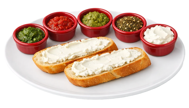 Baguette with 5 Pastes