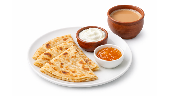 Karak Chai Paratha Dahi