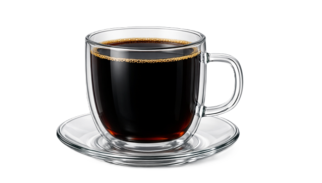 Hot Black Brew Coffee