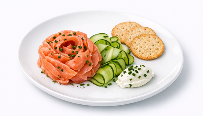 Smoked Salmon Rosette